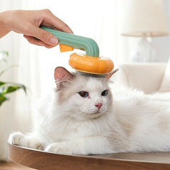 Pumpkin Grooming Brush — Self-Cleaning Slicker