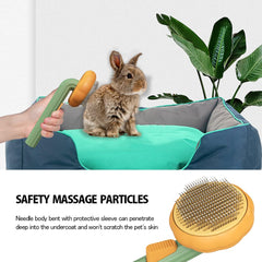 Pumpkin Grooming Brush — Self-Cleaning Slicker