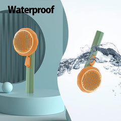 Pumpkin Grooming Brush — Self-Cleaning Slicker
