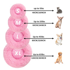 Cloud Nap Calming Pet Bed — Anti-Anxiety Plush Donut